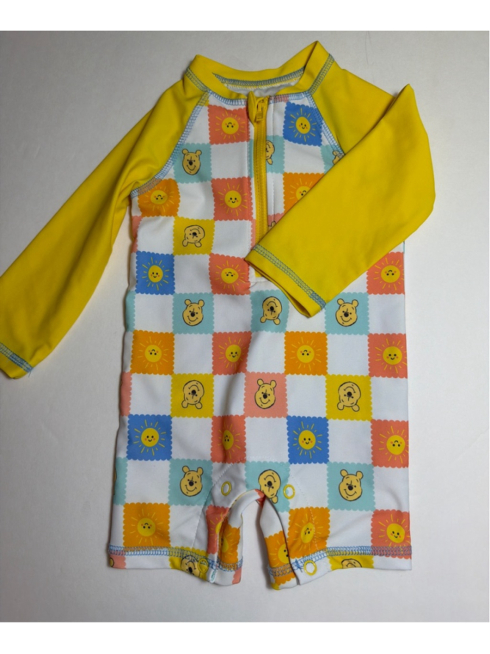 Disney Baby Winnie the Pooh Sunshine Rashguard Long Sleeve Swimsuit 12 Months